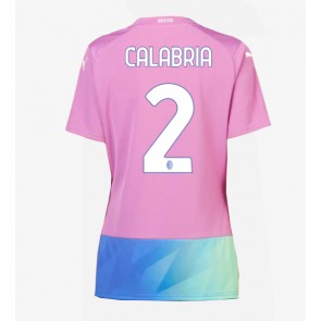 AC Milan Davide Calabria #2 Koszulka Trzecich Kobiety 2023-24 Krótki Rękaw